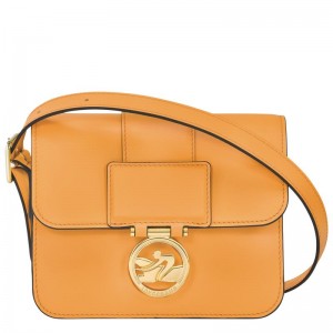 Apricot Orange Longchamp Box-Trot S Women's Crossbody Bags | 05763-SANV