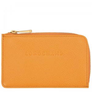 Apricot Orange Longchamp Le Foulonné Women's Cardholders | 96782-WJBY