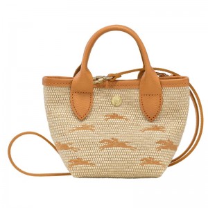 Apricot Orange Longchamp Le Panier Pliage XS Women's Basket Bag | 45832-GZCQ