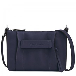 Bilberry Purple Longchamp 3D S Women's Crossbody Bags | 90387-BJIM