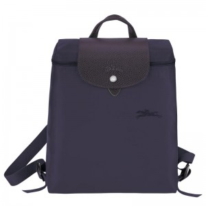 Bilberry Purple Longchamp Le Pliage Green M Men's Backpacks | 67105-KMGL