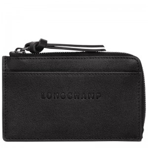 Black Longchamp 3D Men's Cardholders | 62479-CGBU