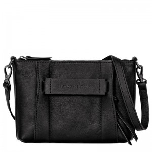 Black Longchamp 3D S Women's Crossbody Bags | 04289-QHSV