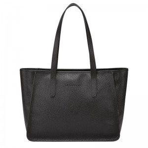 Black Longchamp Le Foulonné L Women's Tote Bag | 58036-ZPHY