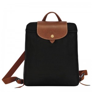 Black Longchamp Le Pliage Original M Women's Backpacks | 94678-ZPIO