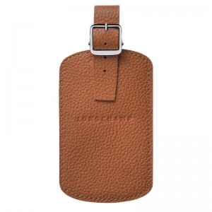 Caramel Brown Longchamp Le Foulonné Men's Luggage Tags | 16508-LWEV