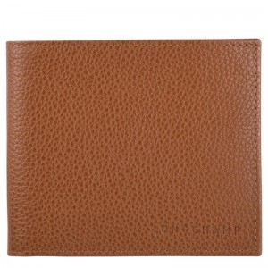 Caramel Brown Longchamp Le Foulonné Women's Wallets | 45728-TQUZ