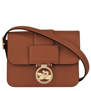 Cognac Brown Longchamp Box-Trot S Women's Crossbody Bags | 74529-JSWK