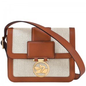 Cognac Brown Longchamp Box-Trot S Women's Crossbody Bags | 63185-HQCI