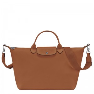 Cognac Brown Longchamp Le Pliage Xtra L Women's Handbags | 03856-ZFIG