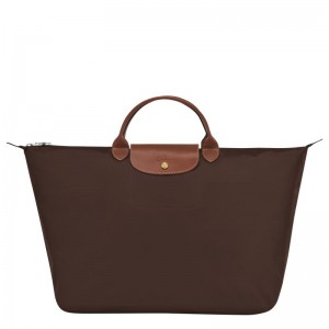 Ebony Brown Longchamp Le Pliage Original S Women's Travel Bags | 47506-ZHSK