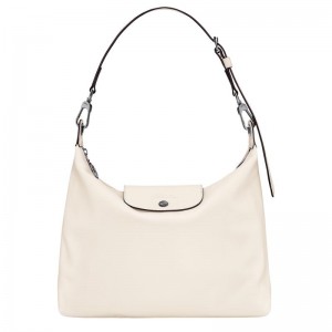 Ecru White Longchamp Le Pliage Xtra M Women's Hobo Bags | 24357-TZAR