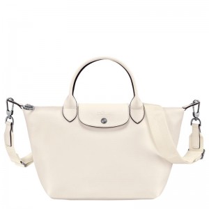 Ecru White Longchamp Le Pliage Xtra S Women's Handbags | 07958-BKYL