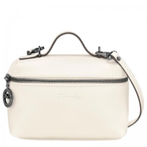 Ecru White Longchamp Le Pliage Xtra XS Vanity Women's Crossbody Bags | 07658-SOKW