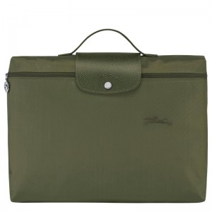 Forest Green Longchamp Le Pliage Green S Women's Briefcase | 86093-KXFZ