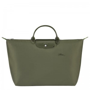 Forest Green Longchamp Le Pliage Green S Men's Travel Bags | 40518-SGCZ