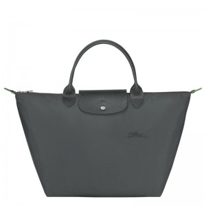 Graphite Grey Longchamp Le Pliage Green M Women's Handbags | 95013-CAKY