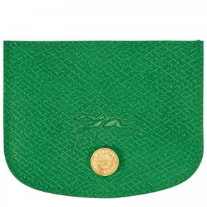 Green Longchamp Épure Men's Cardholders | 97816-LBWH