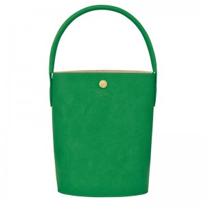 Green Longchamp Épure S Women's Bucket Bag | 39240-YJWD