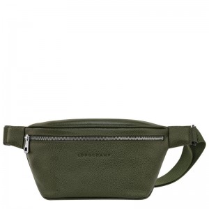 Khaki Longchamp Le Foulonné M Men's Belt Bags | 72981-XFSV