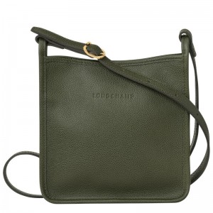 Khaki Longchamp Le Foulonné S Women's Crossbody Bags | 76085-DFBM