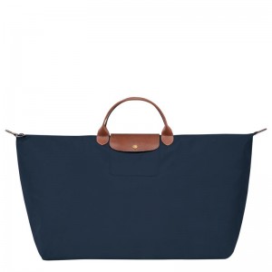 Navy Longchamp Le Pliage Original M Women's Travel Bags | 28496-TIXN