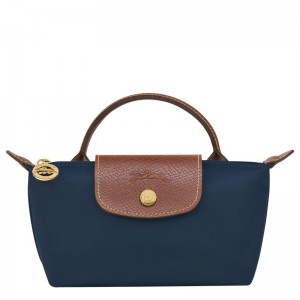 Navy Longchamp Le Pliage Original with handle Women's Pouches | 09153-ACRO