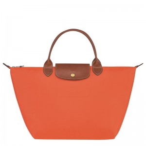 Orange Longchamp Le Pliage Original M Women's Handbags | 63914-TGNW