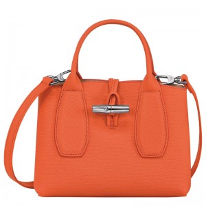 Orange Longchamp Roseau S Women's Handbags | 25813-RZBS