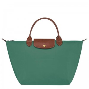 Sage Green Longchamp Le Pliage Original M Women's Handbags | 97508-OTVY