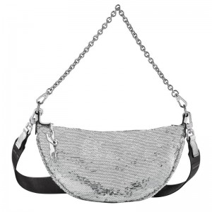 Silver Longchamp Smile S Women's Crossbody Bags | 70639-EISM