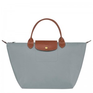 Steel Grey Longchamp Le Pliage Original M Women's Handbags | 68071-UPXI