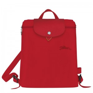 Tomato Red Longchamp Le Pliage Green M Men's Backpacks | 85491-SEJP