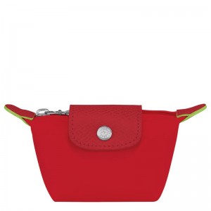 Tomato Red Longchamp Le Pliage Green Men's Coin Purses | 37165-POXF