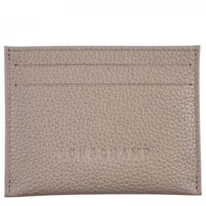 Turtledove Grey Longchamp Le Foulonné Men's Cardholders | 97382-KAFZ