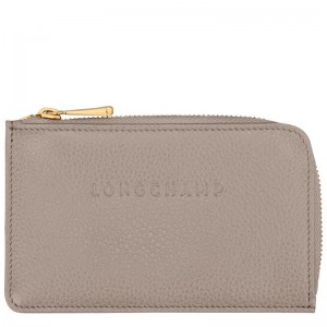 Turtledove Grey Longchamp Le Foulonné Women's Cardholders | 32987-IXUM