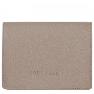 Turtledove Grey Longchamp Le Foulonné Women's Wallets | 03591-NEGI