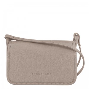 Turtledove Grey Longchamp Le Foulonné XS Women's Clutch Purse | 85163-THPM