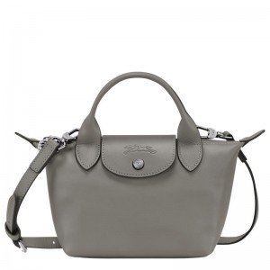 Turtledove Grey Longchamp Le Pliage Xtra XS Women's Handbags | 25370-EPBK