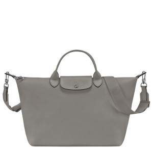 Turtledove Grey Longchamp Le Pliage Xtra L Women's Handbags | 06731-SYCR