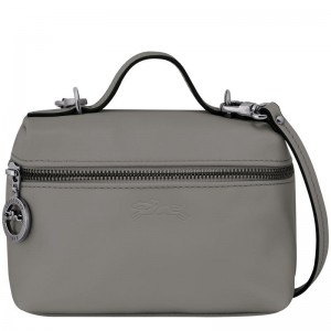 Turtledove Grey Longchamp Le Pliage Xtra XS Vanity Women's Crossbody Bags | 68145-WNKA