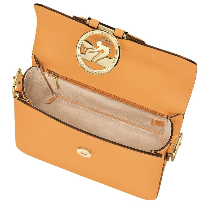 Apricot Orange Longchamp Box-Trot S Women's Crossbody Bags | 05763-SANV