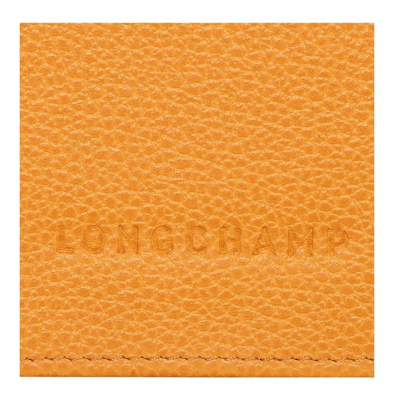 Apricot Orange Longchamp Le Foulonné Continental Women's Wallets | 37964-HJRN