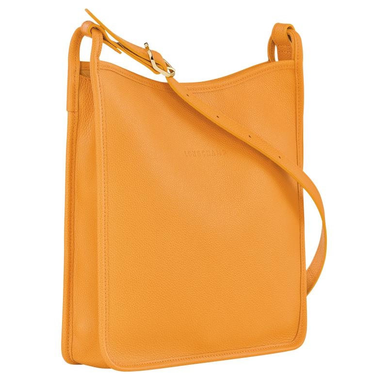 Apricot Orange Longchamp Le Foulonné M Women's Crossbody Bags | 29378-WQVD