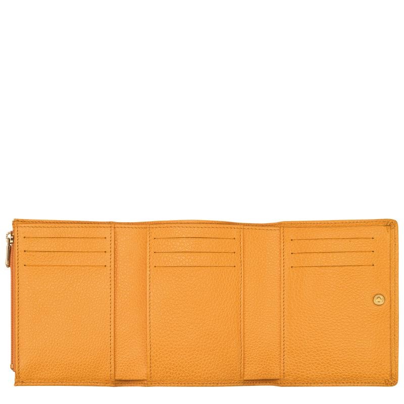 Apricot Orange Longchamp Le Foulonné Men's Wallets | 35184-WGUH