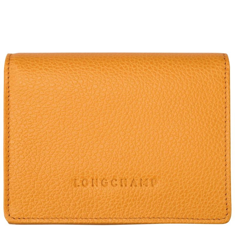 Apricot Orange Longchamp Le Foulonné Men\'s Wallets | 35184-WGUH