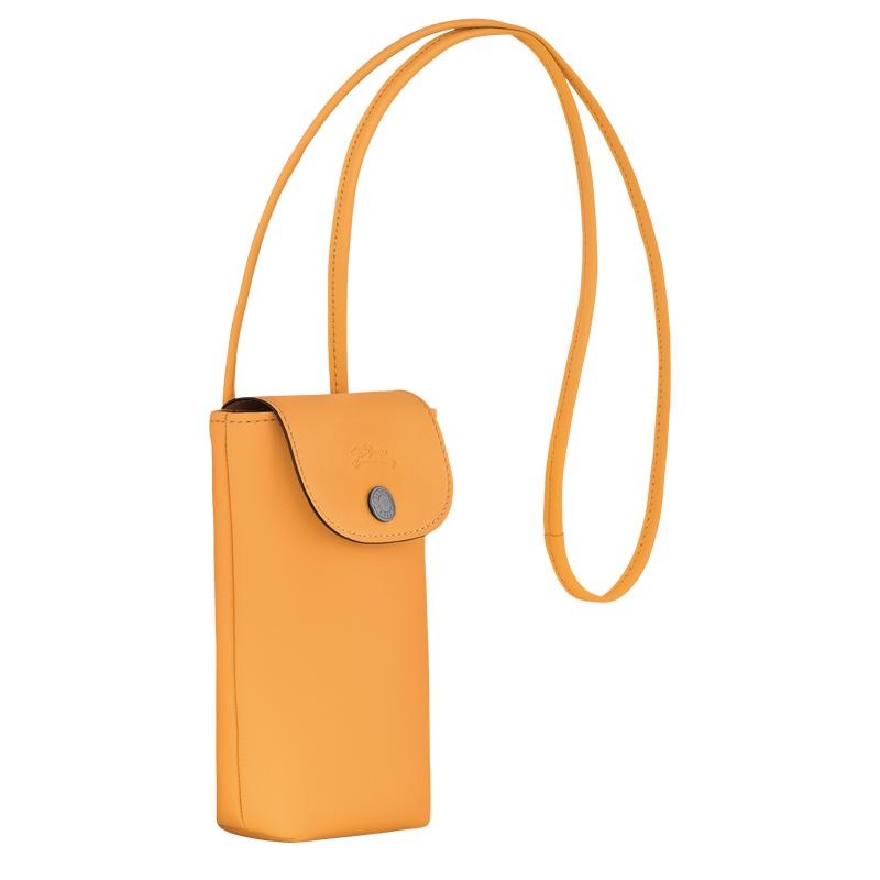 Apricot Orange Longchamp Le Pliage Xtra with leather lace Men's Phone Case | 20738-KBCA