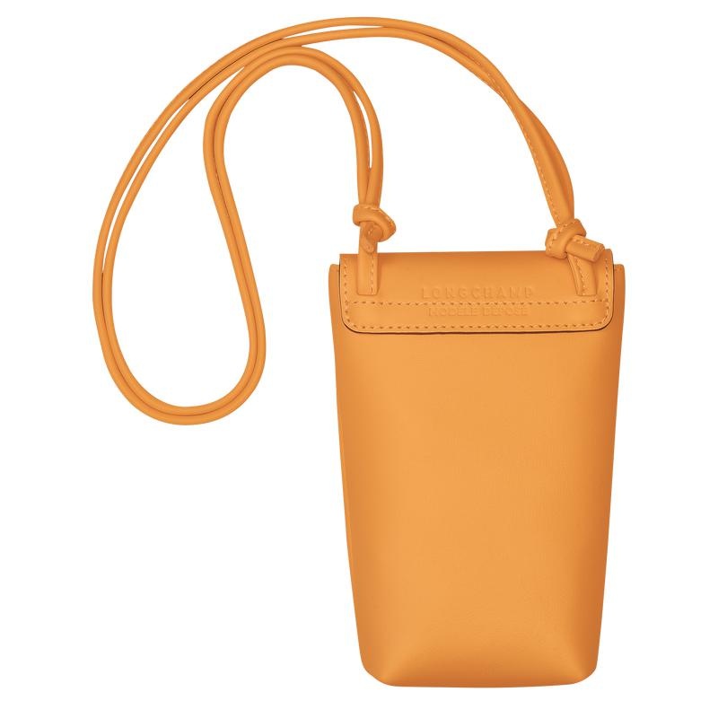 Apricot Orange Longchamp Le Pliage Xtra with leather lace Men's Phone Case | 20738-KBCA