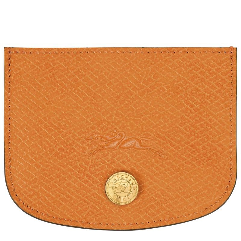 Apricot Orange Longchamp Épure Women\'s Cardholders | 71643-ISHM