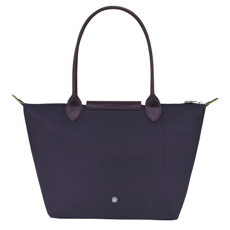 Bilberry Purple Longchamp Le Pliage Green M Women's Tote Bag | 90453-ABFL